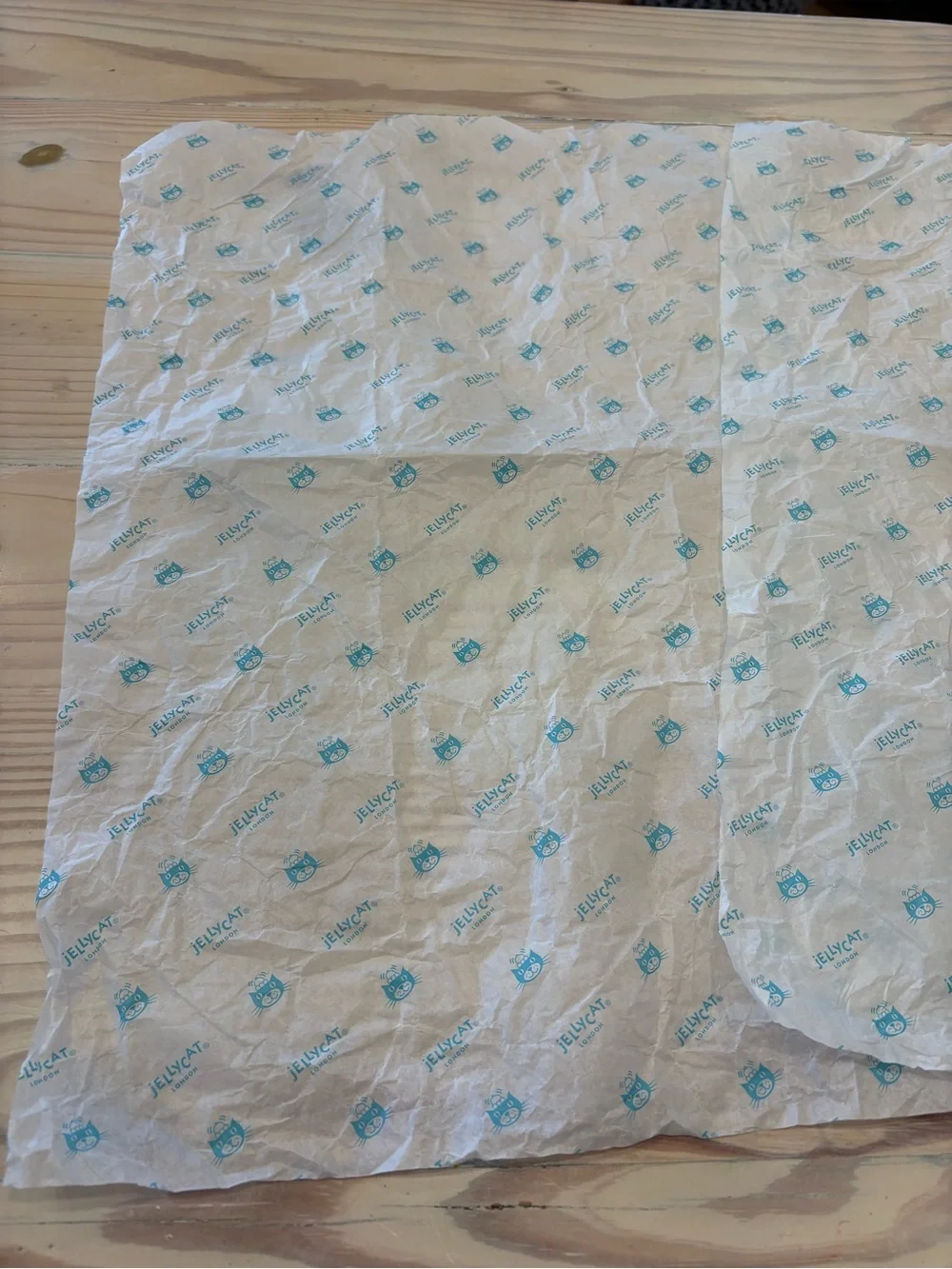 JellyCat London Logo Tissue Paper Gift Wrap 2 Pieces Sheets